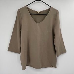 Hanro Knits V Neck Cotton Blend Top